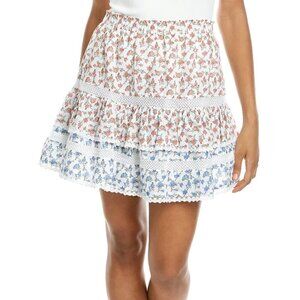 NWT Jennifer & Grace Floral Tiered Mini Skirt Size Small S NEW L2733